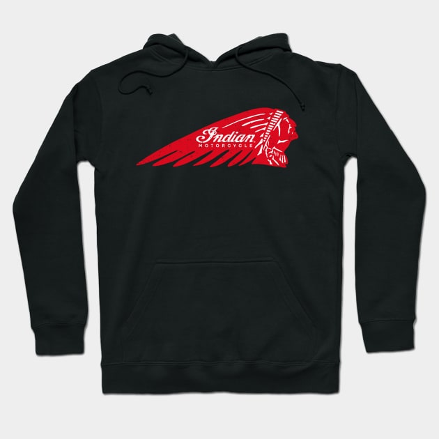 Indian Motorcycle Retro and Vintage Hoodie by Allotaink